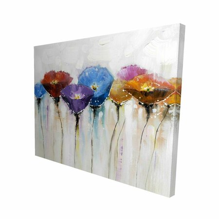 FONDO 16 x 20 in. Colorful Flowers-Print on Canvas FO2789369